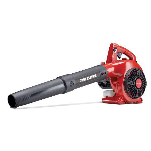 Craftsman B215 25cc 2-Cycle Engine Handheld Gas Powered Leaf Blower - Gasoline Blower with Nozzle Extension for Lawn Care, Liberty Red 25cc 2-Cycle Leaf Blower