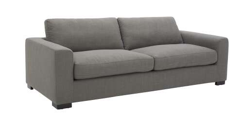 Rent to own Amazon Brand - Stone & Beam Westview Extra-Deep Down-Filled Sofa Couch, 89"W, Smoke Smoke Grey 89" Sofa