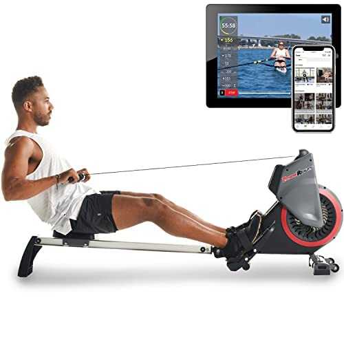 Rent to own Air & Magnetic Rowing Machine with On Demand Coaching|14 Levels Dual Resistance| by Fitness Reality