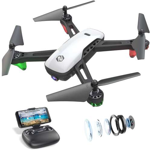 Rent to own SANROCK U52 Drone with 1080P HD Camera for Adults Kids, WiFi Live Video FPV Drones RC Quadcopters for Beginners, Gesture Control, Gravity Sensor, Altitude Hold, 3D Flip, Custom Route, One Key Backward