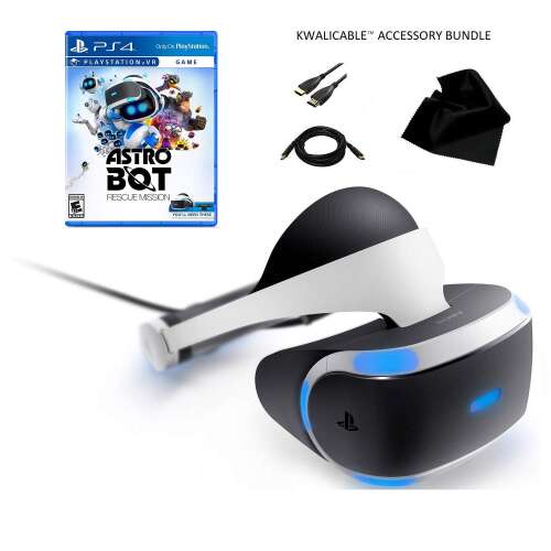 PlayStation VR Astro Bot Rescue Mission Bundle (Renewed) / Includes PSVR  Headset and Processor Unit, AstroBot Rescue Mission, KWALICABLE Accessory  Pack | RTBShopper