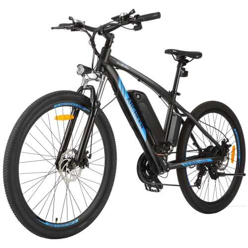 ANCHEER 350/500W Electric Bike 27.5'' Adults Electric Commuter Bike/Electric Mountain Bike, 36/48V Ebike with Removable 10/10.4Ah Battery, Professional 21/24 Speed Gears 48v 10ah Hummer