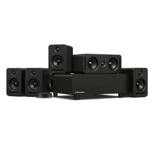 Platin Monaco 5.1 with WiSA SoundSend | Home Theater System for Smart TVs | Wireless Transmitter | Feature 5.1 Channels of Uncompressed 24-bit 48 kHz Sound | WiSA Certified & Tuned by THX Monaco 5.1 with SoundSend