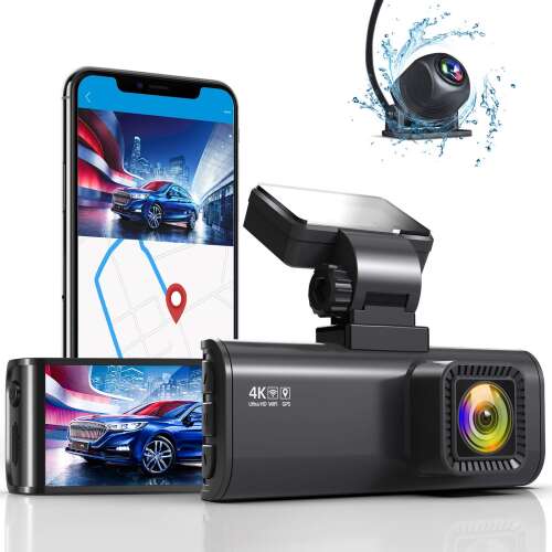 Rent to own REDTIGER 4K Dual Dash Cam Built-in WiFi GPS Front 4K/2.5K and Rear 1080P Dual Dash Camera for Cars,3.16" Display,170° Wide Angle Dashboard Camera Recorder with Sony Sensor,Support 256GB Max
