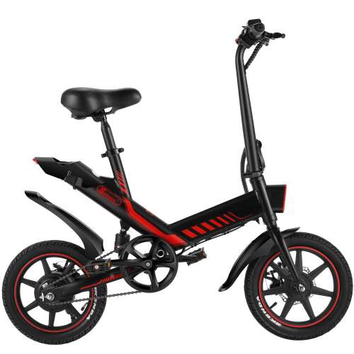 Sailnovo Electric Bike - 14'' Electric Bike for Adults and Teenagers with 18.6MPH 28 Miles Folding Electric Bike with Removable 36V 10.4Ah Lithium-Ion Battery Throttle & Pedal Assist Black