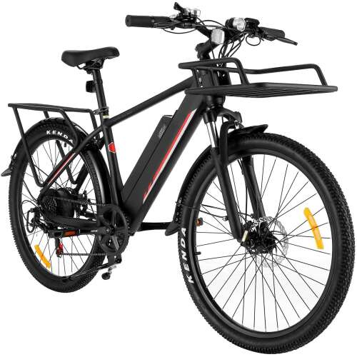 Rent to own Casulo Electric Mountain Bike 26'' Road Touring Bikes for Adult, Electric Commuter Bicycle for Men, 350W Trekking e-Bike Bicycle for Adult Hybrid Road e Bike with 36V/10.4Ah Removable Battery Black