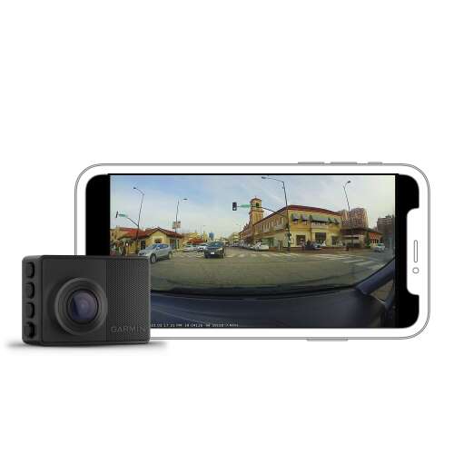 Rent to own Garmin Dash Cam 67W, 1440p and extra-wide 180-degree FOV, Monitor Your Vehicle While Away w/ New Connected Features, Voice Control, Compact and Discreet, Includes Memory Card