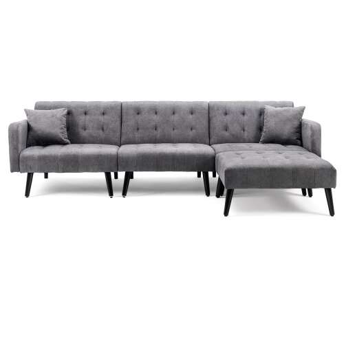 Rent to own Oyerol MidCentury Sectional Sofa Bed Convertible Sofa Bed