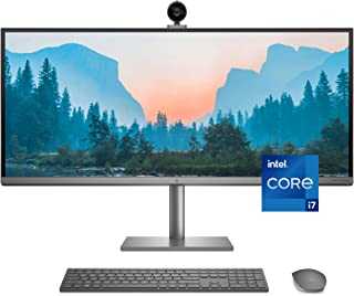 Rent to own HP Envy 34” All-in-One Desktop, NVIDIA GeForce RTX 3060, 11th Gen Intel Core i7-11700 Processor, 32 GB RAM, 1 TB SSD, WUHD IPS Display, Windows 11 Home, Detachable Magnetic Camera (34-c0050, 2021)