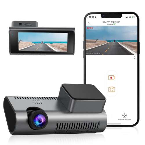 Rent to own Dash Cam 4K WiFi Ultra HD 2160P Car Dash Cam Front, Dash Camera for Cars Dashboard Camera Recorder with Night Vision, WDR, Loop Recording, 170° Wide Angle, G-Sensor, 24H Parking Monitor
