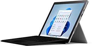Rent to own Microsoft - Surface Pro 7+ - 12.3” Touch Screen – Intel Core i5 – 8GB Memory – 128GB SSD with Black Type Cover (Latest Model) - Platinum