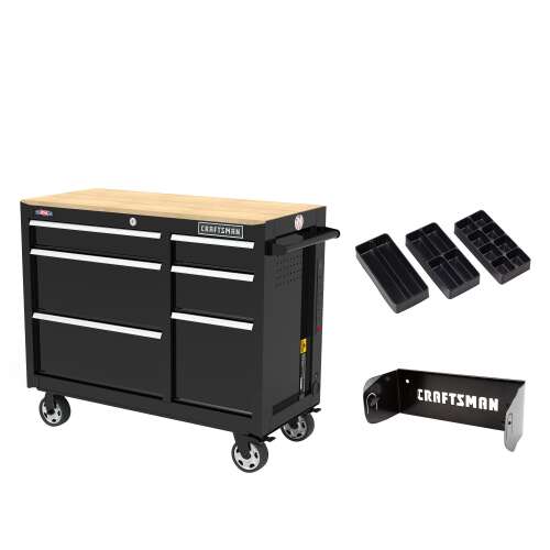 Rent to own CRAFTSMAN S2000 41IN 6-DRAWER WB W/TRAY & HOLDER BK (CMST34062BK) New (Black)