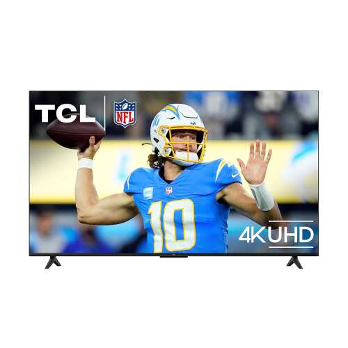 Rent to own TCL 55-Inch Class S4 4K LED Smart TV with Fire TV (55S450F, 2023 Model), Dolby Vision HDR, Dolby Atmos, Alexa Built-in, Apple Airplay Compatibility, Streaming UHD Television, Black 55 inches