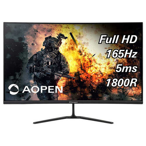 Acer - AOPEN 32HC5QR PBIIPX Curved 31.5" Full HD Vertical Alignment Gaming Monitor AMD Radeon FREESYNC Premium (HDMI)