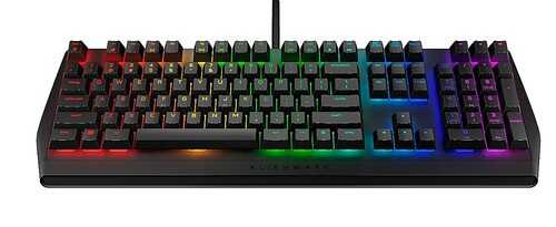 Alienware - AW410K Wired Gaming Mechanical CHERRY MX Brown Switches Keyboard with RGB Back Lighting - Dark Side of the Moon