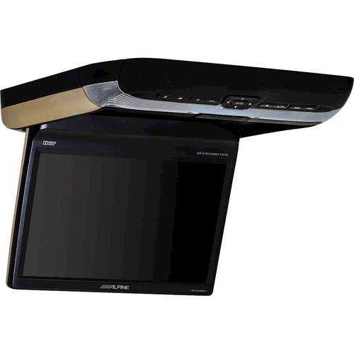 Rent to own Alpine - 10.1" Widescreen Overhead TFT-LCD Monitor with DVD Player - Black/Gray/Tan