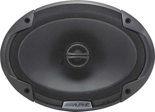Alpine - 6" x 9" 2-Way Coaxial Car Speakers with Polypropylene Cones (Pair) - Black