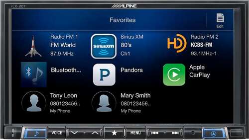 Rent to own Alpine - 7" Mech-Less Android Auto/Apple CarPlay™ with Sirius XM™ Tuner. Bluetooth and Digital Media Audio/Video Receiver - Black
