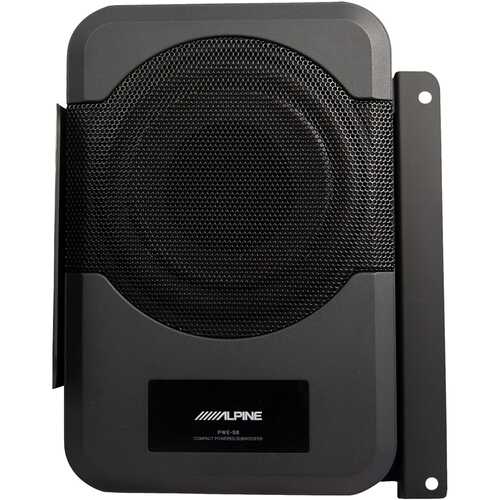 Rent to own Alpine - 8" Single-Voice-Coil Subwoofer - Black