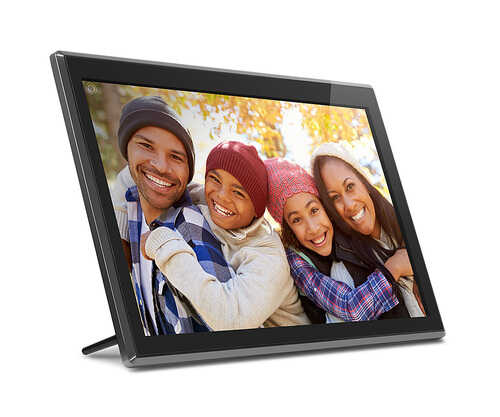 Rent to own Aluratek 17.3" Touchscreen WiFi Digital Photo Frame - Black