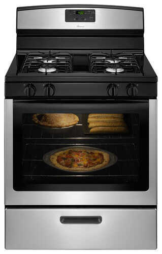 Amana - 5.1 Cu. Ft. Freestanding Gas Range - Stainless steel