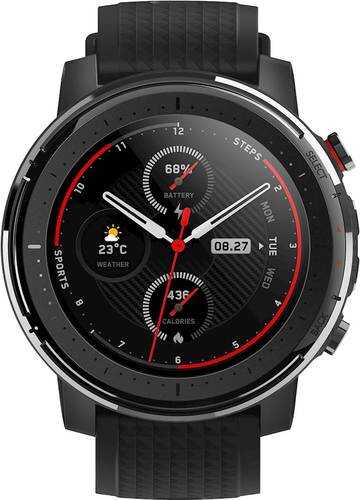 Rent to own Amazfit - Stratos 3 Smartwatch 49mm Stainless Steel - Black