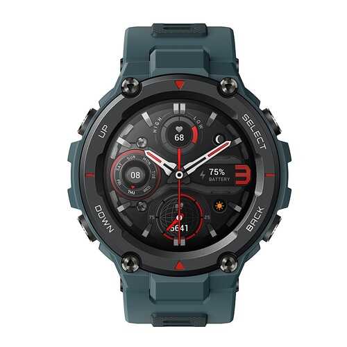 Amazfit - T-Rex Pro Smartwatch 1.3" Polycarbonate - Steel Blue