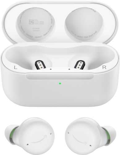 Amazon - Echo Buds (2nd Gen) True Wireless Noise Cancelling In-Ear Headphones - WHITE