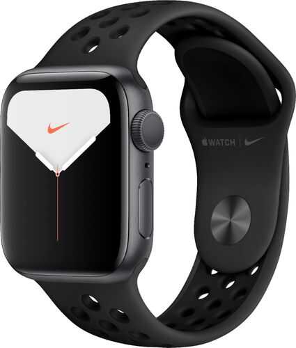 Apple Watch Nike Series 5 (GPS) 40mm Space Gray Aluminum Case with Anthracite/Black Nike Sport Band - Space Gray Aluminum