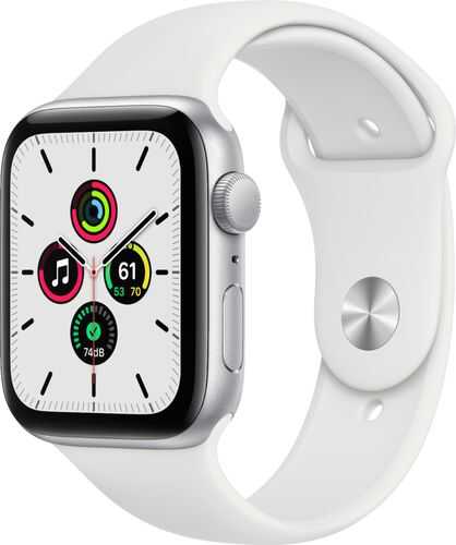 Buy Now Pay Later Apple Watch SE (GPS) with White Sport Band