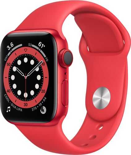 Apple Watch Series 6 (GPS + Cellular) 40mm (PRODUCT)RED Aluminum Case with (PRODUCT)RED Sport Band - (PRODUCT)RED (AT&T)