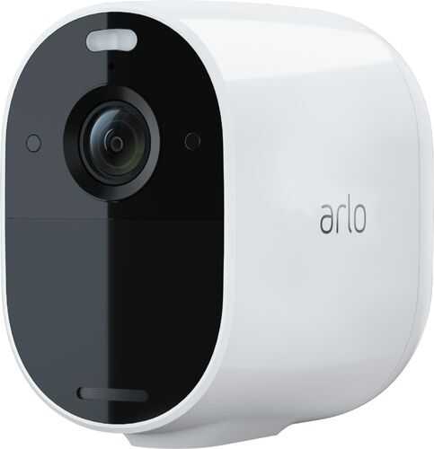 Arlo - Essential Spotlight Camera – Indoor/Outdoor Wire-Free 1080p Security Camera - White