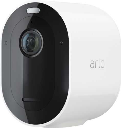 Arlo - Pro 4 Spotlight Camera – Indoor/Outdoor 2K Wire-Free Security Camera with Color Night Vision - White