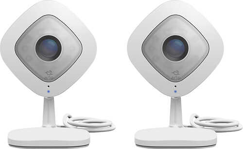 Rent to own Arlo - Q Indoor 1080p Wi-Fi Security Camera (2-Pack) - White/Black
