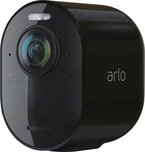 Arlo - Ultra 2 Spotlight Camera – Indoor/Outdoor 4K Wire-Free Security Camera with Color Night Vision (Add-On Camera) - Black