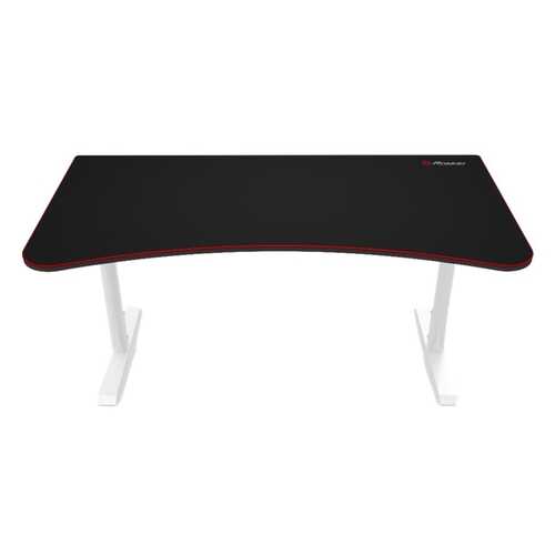 Arozzi - Arena Ultrawide Curved Gaming Desk - White with Black/Red Accents