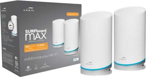 ARRIS - SURFboard mAX AX6600 Tri-Band Wi-Fi 6 Mesh System (2 pack) Model W121