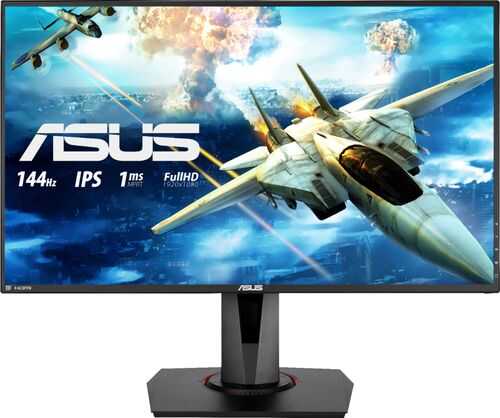 ASUS - 27" IPS LCD FHD FreeSync Gaming Monitor (DisplayPort, DVI, HDMI) - Black