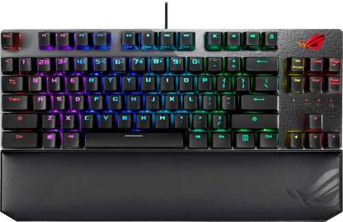ASUS - ROG Wired TKL Gaming Mechanical CHERRY MX Switch Keyboard with RGB Back Lighting - Gray/Black