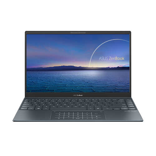 Rent to own ASUS - ZenBook - 13.3" Ultra-Slim Laptop - Intel Core i7-1065G7- 8GB 512GB - Win 10 - Pine Grey