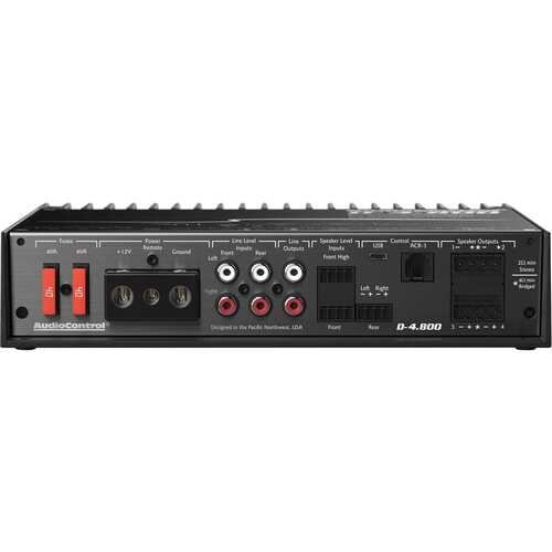 Rent to own AudioControl - 800W Class D Bridgeable Multichannel Amplifier - Black