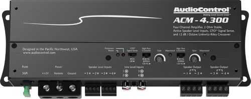 Rent to own AudioControl - Class D Bridgeable Multichannel Amplifier with Low-Pass Crossover - Black