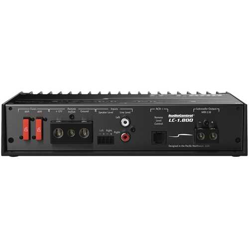 Rent to own AudioControl - Class D Digital Mono Amplifier with Variable Crossovers - Black