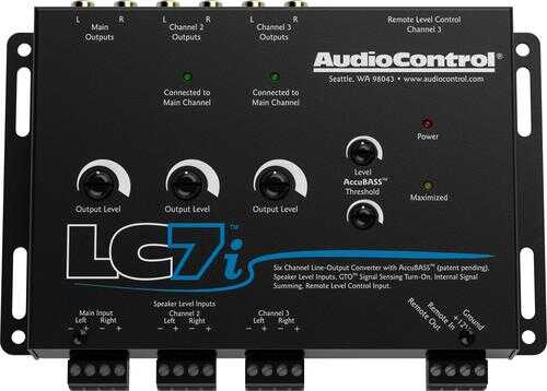 Rent to own AudioControl - LC7i 6-channel Line-Out Converter with AccuBASS™ - Black