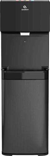 Rent To Own - Avalon - A14 Bottom-Loading Bottled Water Cooler - Black stainless steel