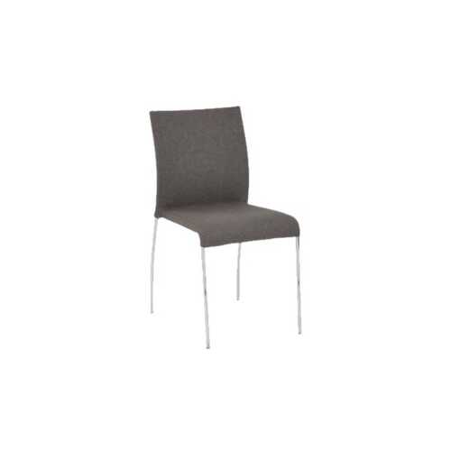 Rent to own AveSix - Conway Fabric Chairs (Set of 2) - Chrome/Smoke