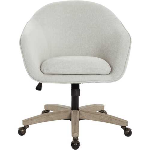 AveSix - Nora 5-Pointed Star Plush Padded Office Chair - Dove