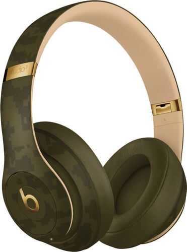 Beats by Dr. Dre - Beats Studio³ Camo Collection Wireless Noise Cancelling Over-the-Ear Headphones - Forest Green