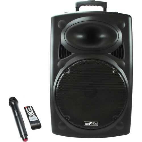 Rent to own beFree Sound - Bluetooth Powered Portable PA Speaker - Black