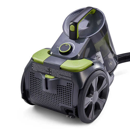 Black+Decker - Canister Vacuum with Adjustable Multi-Cyclone Suction - TITANIUM GRAY
